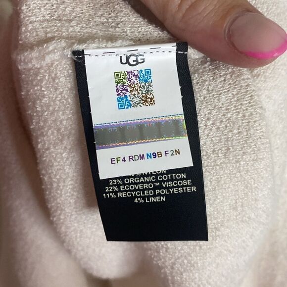NWT- UGG- womens Jeannie buttondown sweater - Nimbus / Antique color- Size XL - Picture 9 of 10
